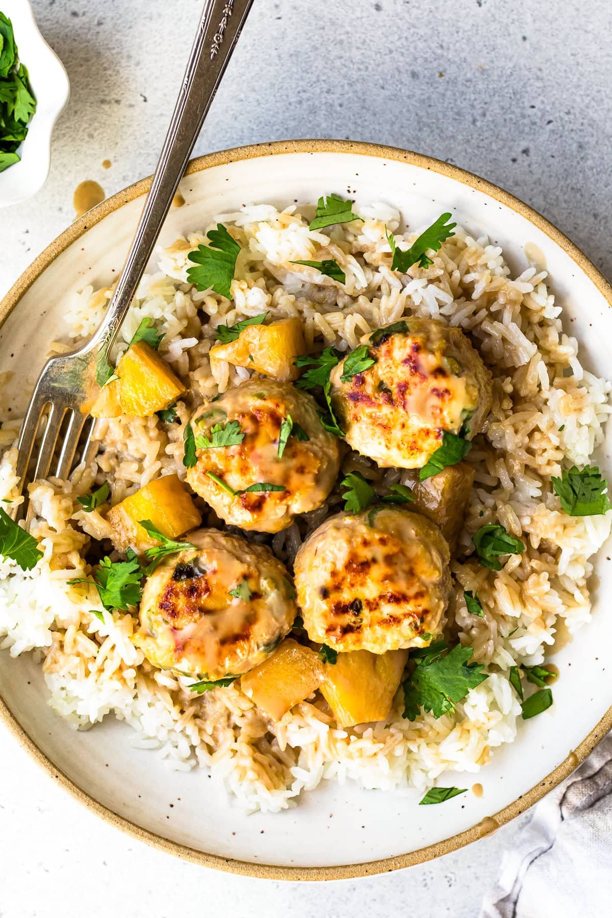 Hawaiian Chicken Meatballs with Pineapple Coconut Sauce 20.jpg