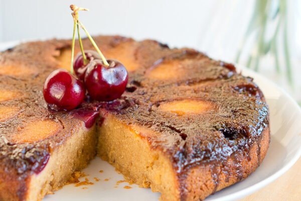 Peach Cherry Upside Down Cake 9.jpg