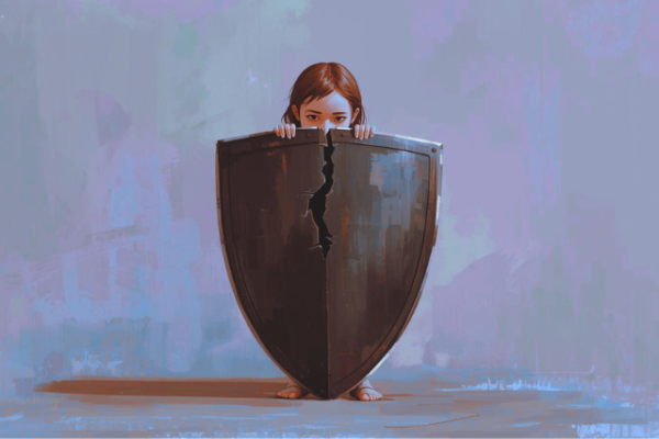 Girl behind a shield.png