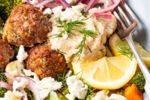 Mediterranean Meatball Roasted Vegetable Bowls 22 SkinnyTaste 170326.jpg