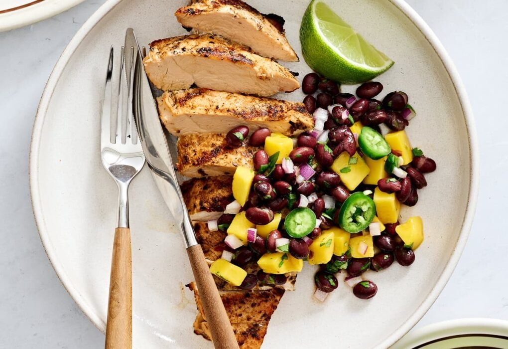 Grilled Chicken with Black Bean Mango Salsa 12.jpg